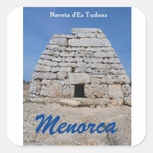 Noveta d'ES Tudons, Menorca Quadratischer Aufkleber