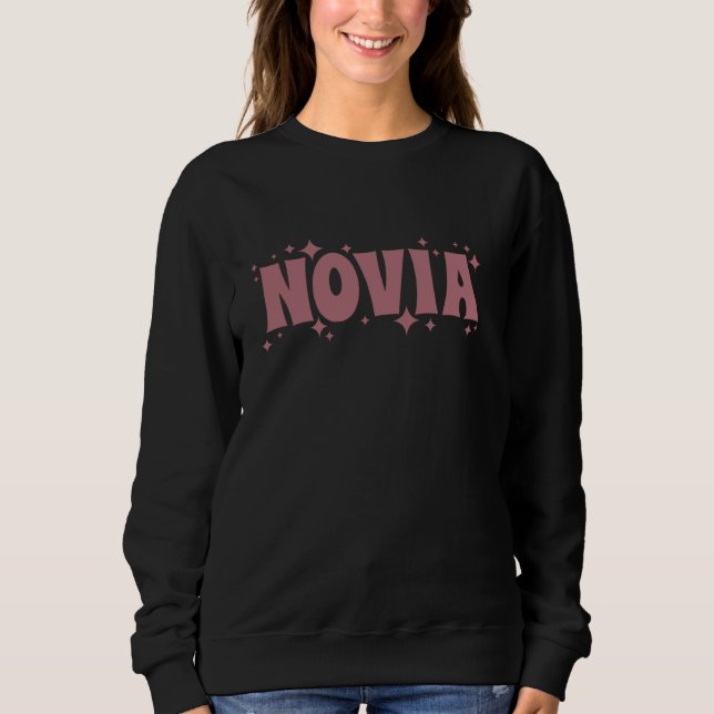 Novia Bride Spanish Latina Retro Wedding Bachelore Sweatshirt (Vorderseite)
