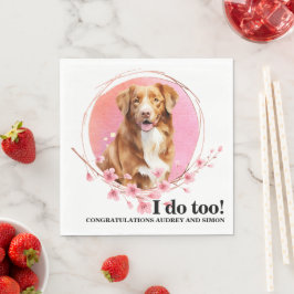 Novia Scotia Duck Tolling Retriever Wedding Napkin Serviette