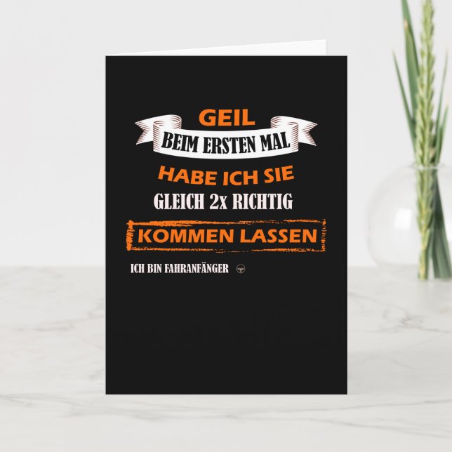 Novice Driver Test 18. Geburtstag Karte (Vorderseite)