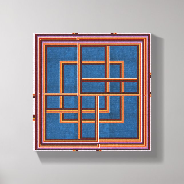 NOVINO Abstrakte Grafiken für die Korridore Leinwanddruck (Vorderseite)