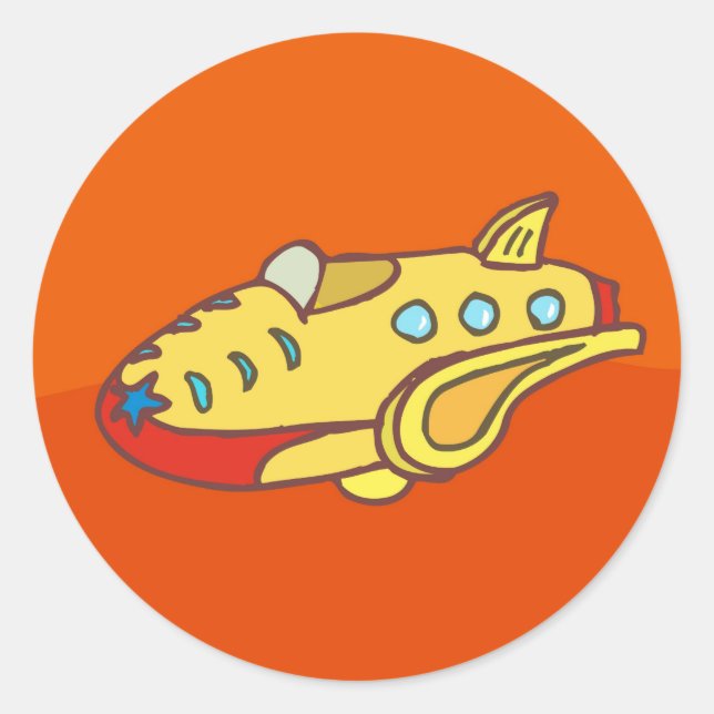 NOVINO Super Jet Runder Aufkleber (Vorderseite)