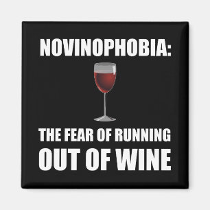 Novinophobie Wein Magnet