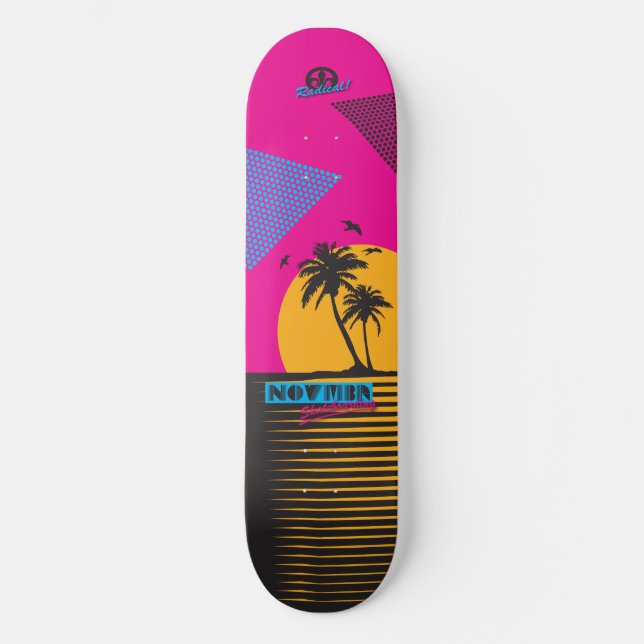 Novmbr Sunset Skateboard (Vorderseite)