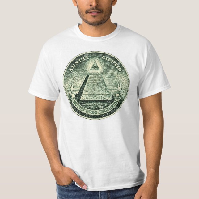 Novus Ordus Seclorum JETZT Illuminati Siegel-T - T-Shirt (Vorderseite)