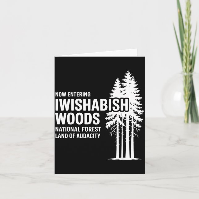 Now Entering I Wishabish Woods National Forest Lan Karte (Vorderseite)