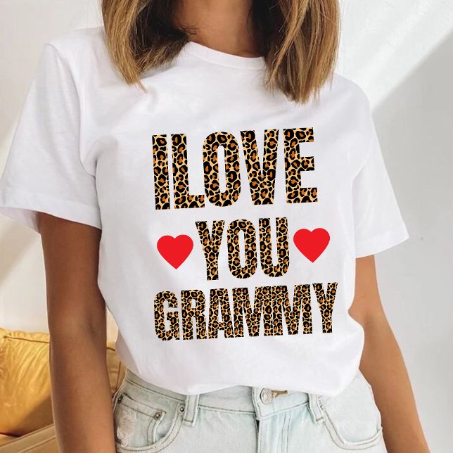now grandma 'ILOVE YOU GRAMMY' nana nanny mimi  Tri-Blend Shirt (Von Creator hochgeladen)