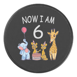 Now I am 6 years old 6th Birthday at the Zoo Eishockey Puck
