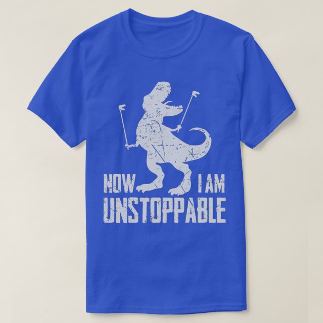 Now I Am Unstoppable Funny TRex Grabber Hand  T-Shirt (Design vorne)