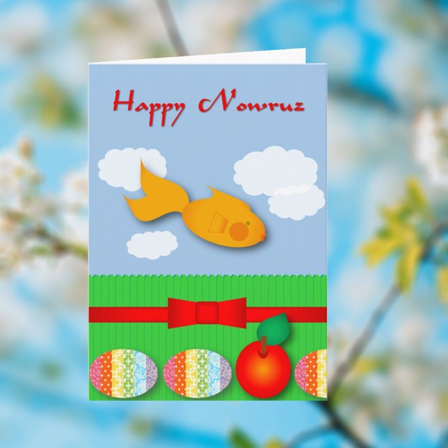 Nowruz Goldfish Card Feiertagskarte (Von Creator hochgeladen)