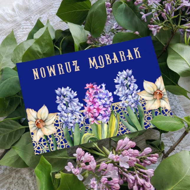 Nowruz Mobarak Frühlingsblüten Postkarte (Von Creator hochgeladen)