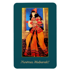 Nowruz Mubarak. Persian New Year Gift Magnet