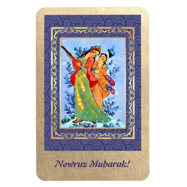 Nowruz Mubarak. Persische Gift-Magnete für Neujahr Magnet (Vertikal)