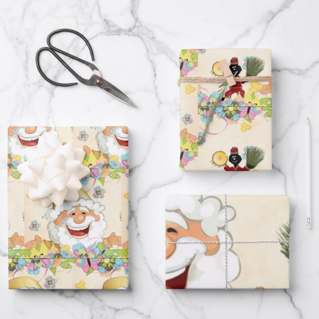 Nowruz Thema Umpackpapier Geschenkpapier Set (Vorderseite)