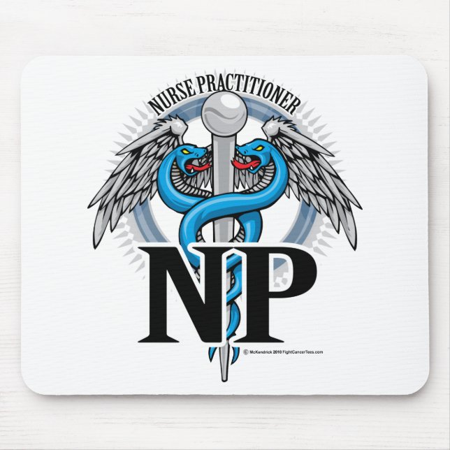NP-BlauCaduceus Mousepad (Vorne)