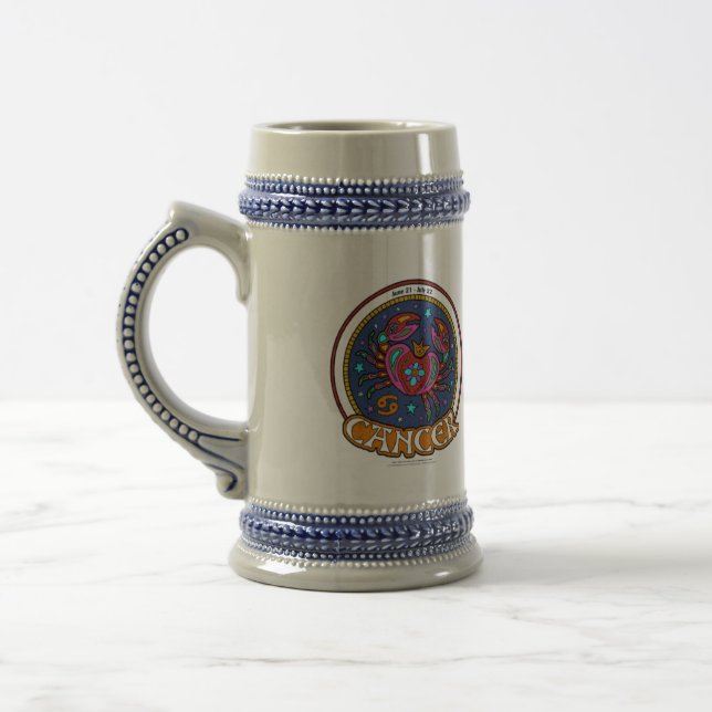NP Cancer 22 oz Stein Bierglas (Links)