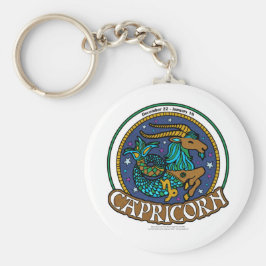 NP Capricorn 2.25" Basic Button Schlüsselanhänger