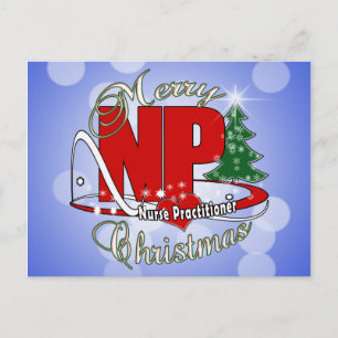 NP CHRISTMAS Nurse Practitioner Feiertagspostkarte