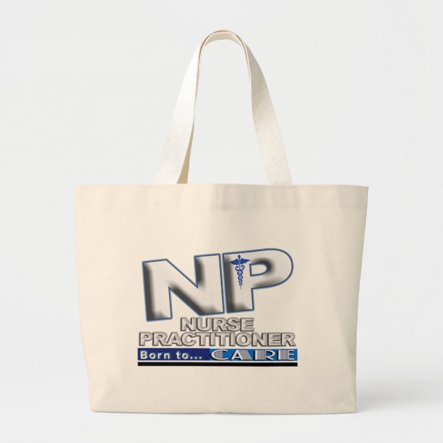 NP - GEBOREN, SICH SLOGAN ZU INTERESSIEREN - JUMBO STOFFBEUTEL (Vorne)