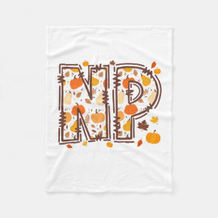 Np Krankenpfleger Kürbis Herbst Thanksgiving Fleecedecke
