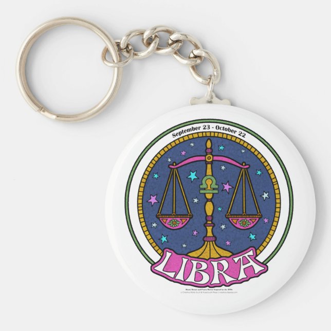 NP Libra 2.25" Basic Button Schlüsselanhänger (Vorne)