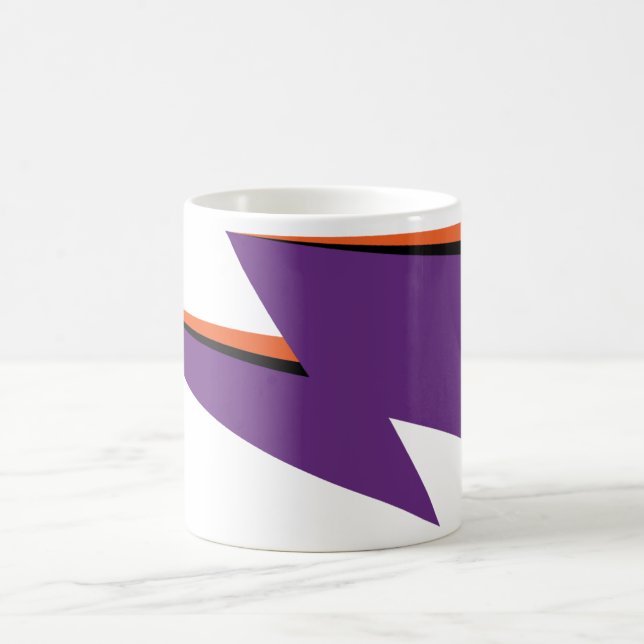 NP Lila Wraparound Bolt 11 oz Klassische Weiße Tas Tasse (Mittel)