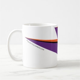 NP Lila Wraparound Bolt 11 oz Klassische Weiße Tas Tasse