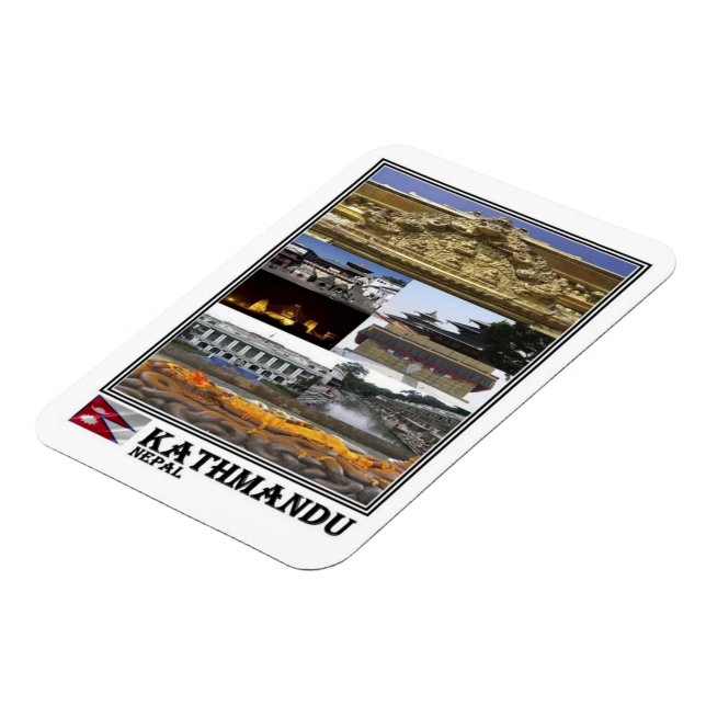 NP Nepal - Kathmandu - Mosaik - Magnet (Linke Seite)