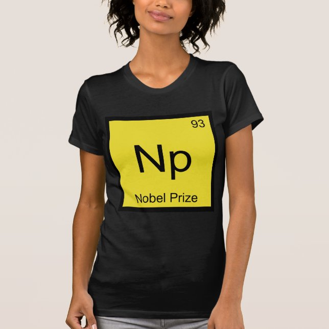 NP - Nobelpreis Chemie Element Symbol T - Shirt (Vorderseite)