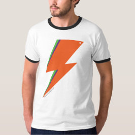 NP Orange Bolt Men's Basic Ringer-T - Shirt