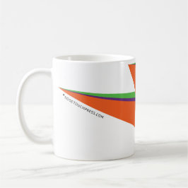 NP Orange Wraparound Bolt 11 oz Classic White Tass Tasse