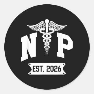 NP Ost 2026 Neue Krankenschwester NP Studenten Runder Aufkleber