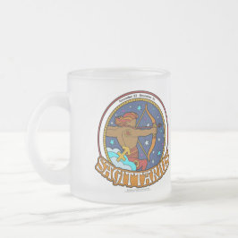 NP Sagittarius Mattierte Tasse aus Glas