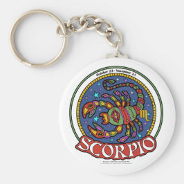 NP Scorpio 2.25" Basic Button Schlüsselanhänger