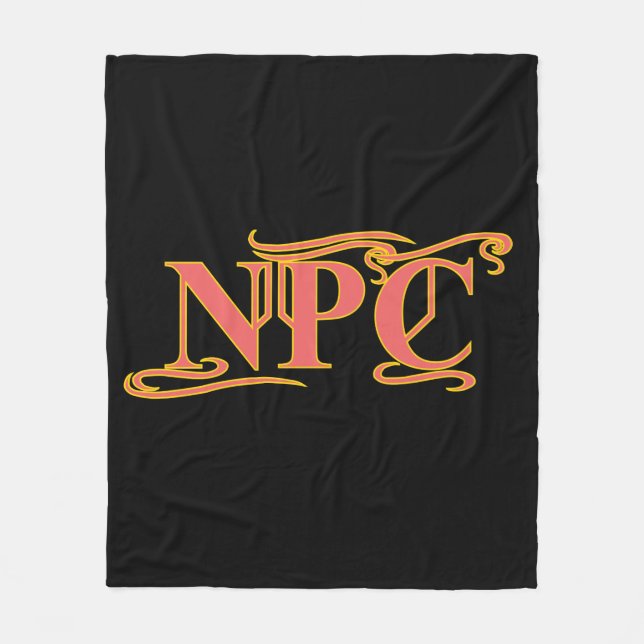NPC darf nicht das Rad verstümmeln oder das Funny  Fleecedecke (Vorderseite)