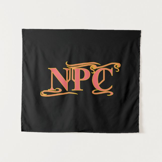 NPC darf nicht das Rad verstümmeln oder das Funny  Wandteppich (Vorderseite (Horizontal))