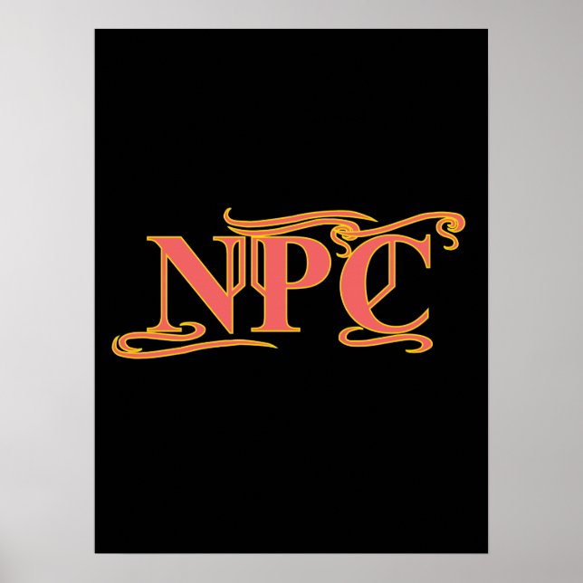 NPC Do Not Maim Rob or Kill Funny RPG Poster (Vorne)