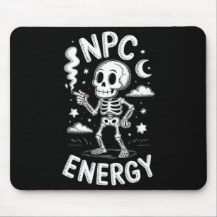 Npc-Energie-Skelett lustiges Meme Mousepad