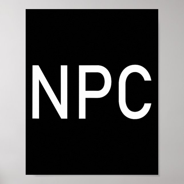 Npc Halloween Spaß Larp Rpg Rolle Poster (Vorne)