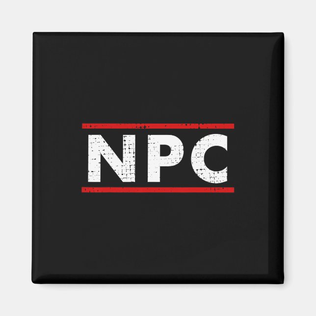 Npc Meme - Nicht-Spieler-Charakter 1  Magnet (Vorne)
