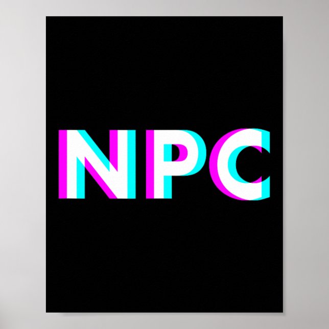 Npc-Meme - Nicht-Spieler-Charakter 2  Poster (Vorne)