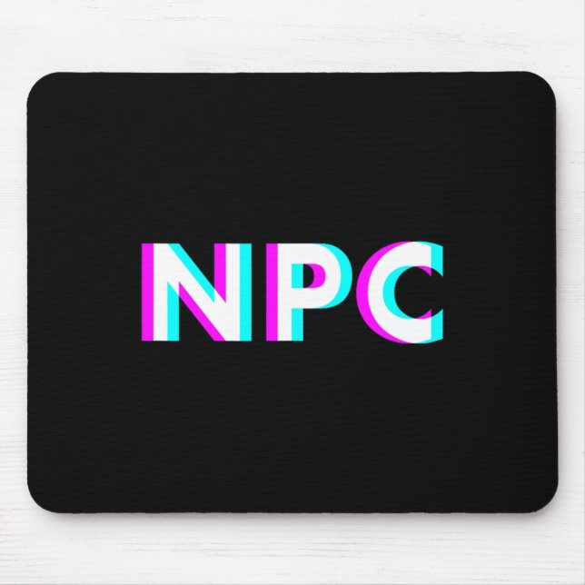 Npc Meme - Non Player Character 2  Mousepad (Vorne)
