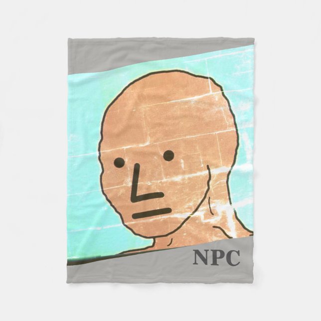 NPC MEME Spaß-Spiel-Spieldecke Fleecedecke (Vorderseite)