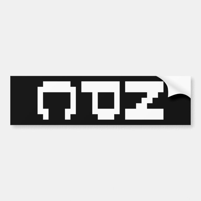 NPC - Nicht abspielbares Zeichen Autoaufkleber (Vorne)