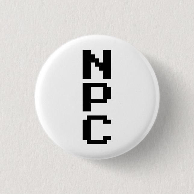 NPC - Nicht abspielbares Zeichen Button (Vorderseite)
