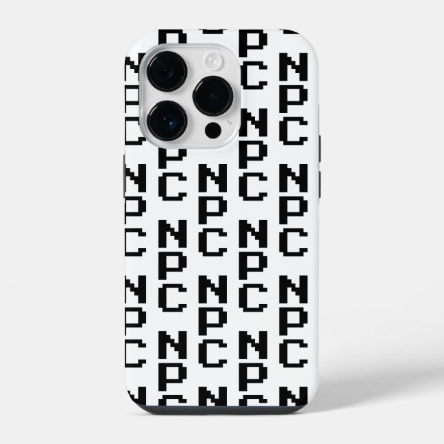 NPC - Nicht abspielbares Zeichen iPhone Hülle (Rückseite)