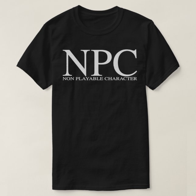 NPC-Text T-Shirt (Design vorne)