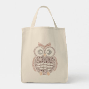 NPD Owl on Natural Grocery Tasche