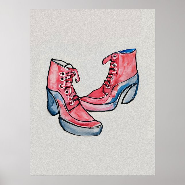 Nr. 01, HandZeichn der Schuhsammlung Poster (Vorne)