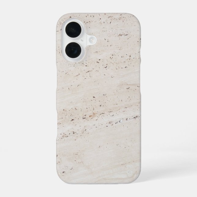 Nr. 037 Marmor iPhone 16 Hülle (Rückseite)